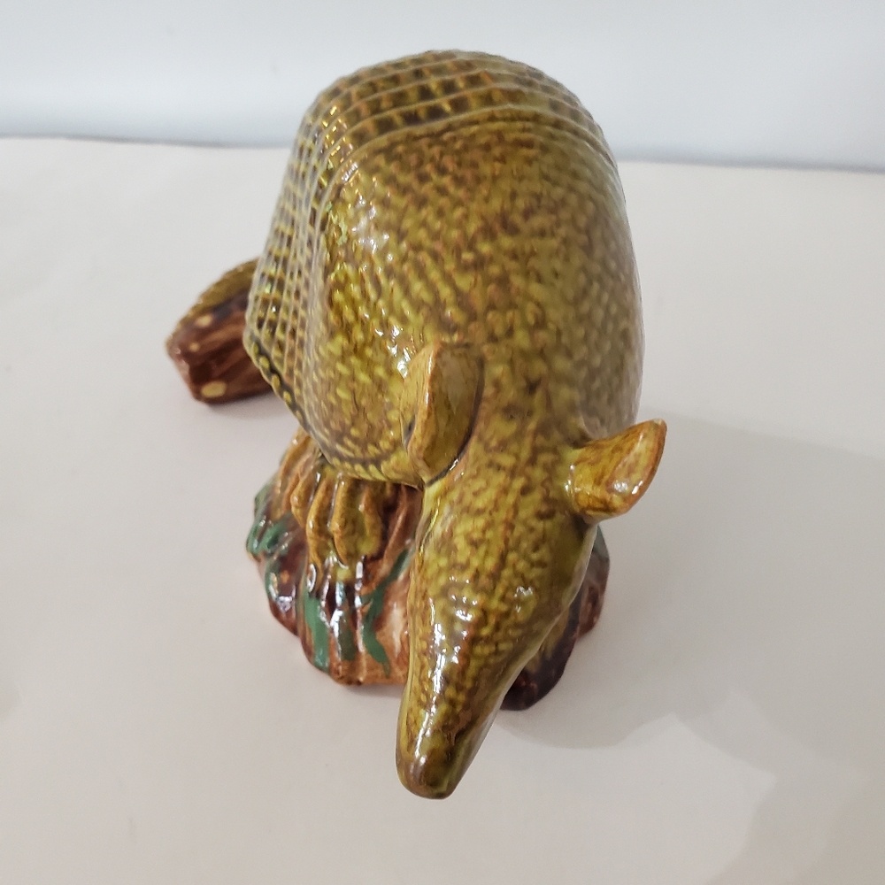 Ceramic Armadillo Figure 8.5L x 4.5H x 3.5"W 1996 No Cracks! Gag Gift! Unique! - Picture 5 of 15